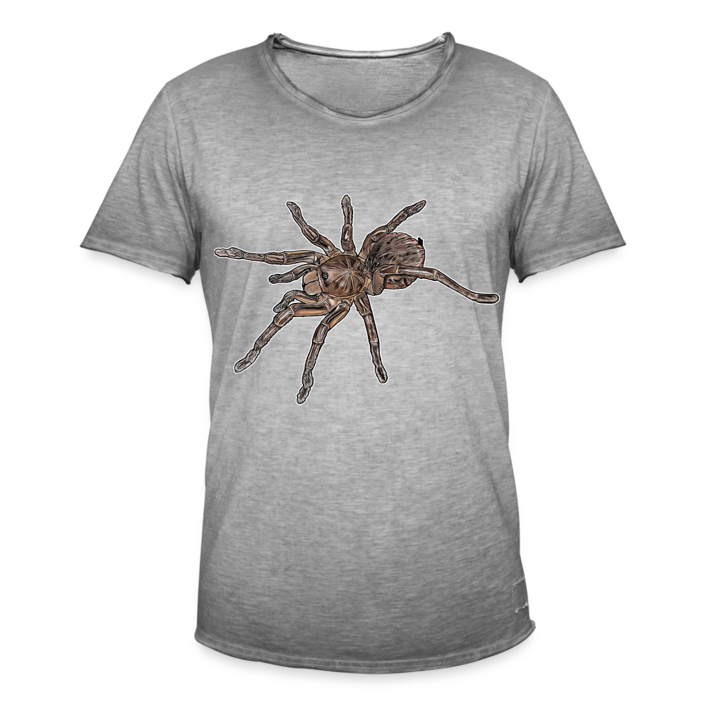 Männer Vintage T-Shirt Theraphosa stirmi juvenile - Vintage Grau