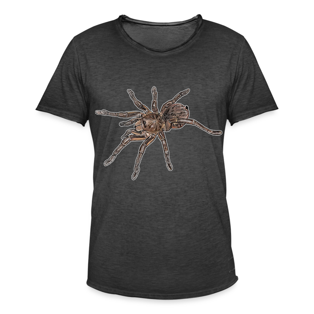 Männer Vintage T-Shirt Theraphosa stirmi juvenile - Vintage Schwarz