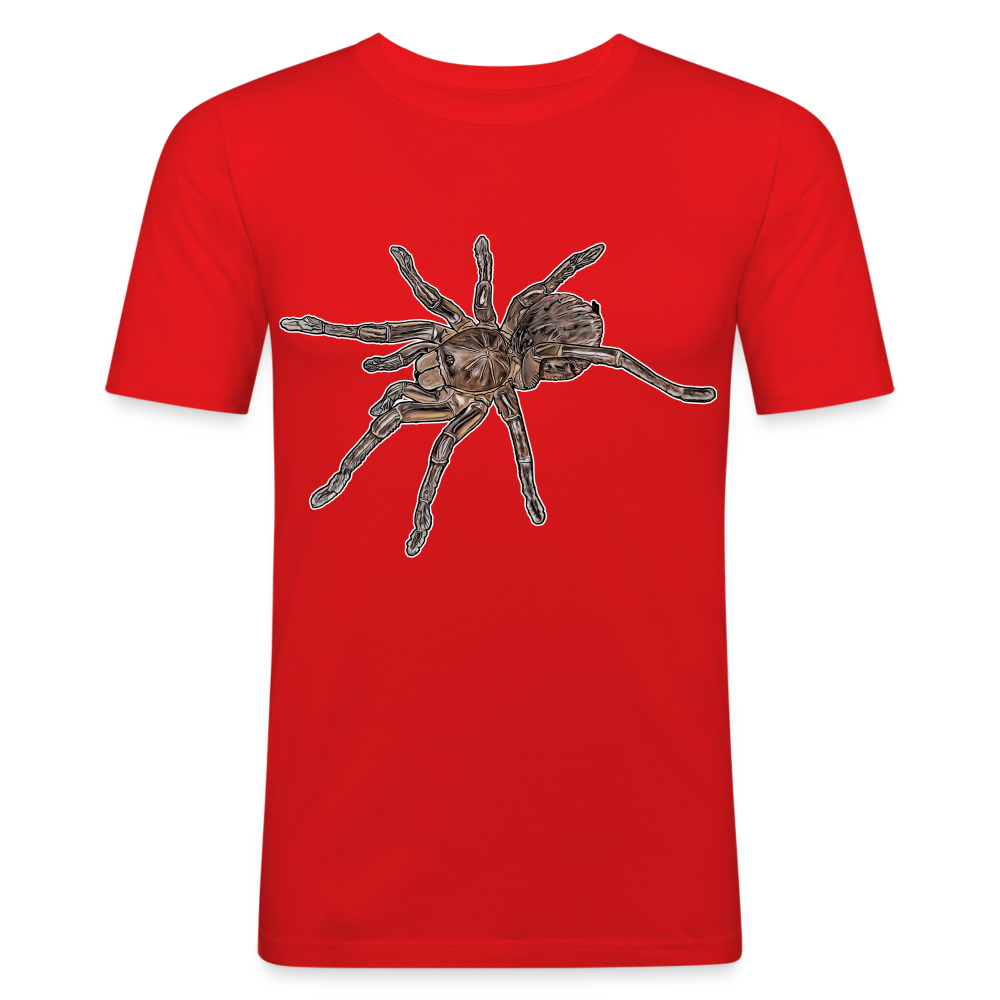 Männer Slim Fit T-Shirt Theraphosa stirmi juvenile - Rot
