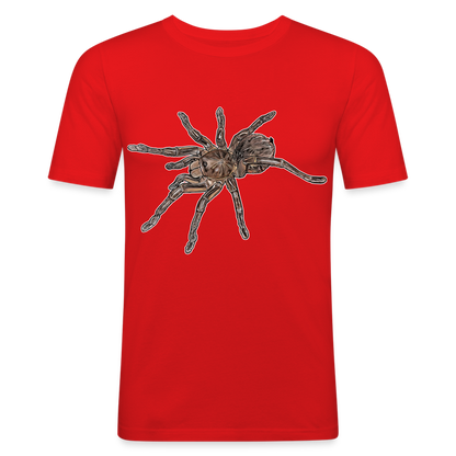Männer Slim Fit T-Shirt Theraphosa stirmi juvenile - Rot