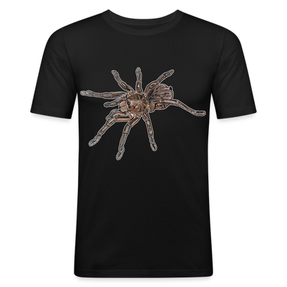 Männer Slim Fit T-Shirt Theraphosa stirmi juvenile - Schwarz