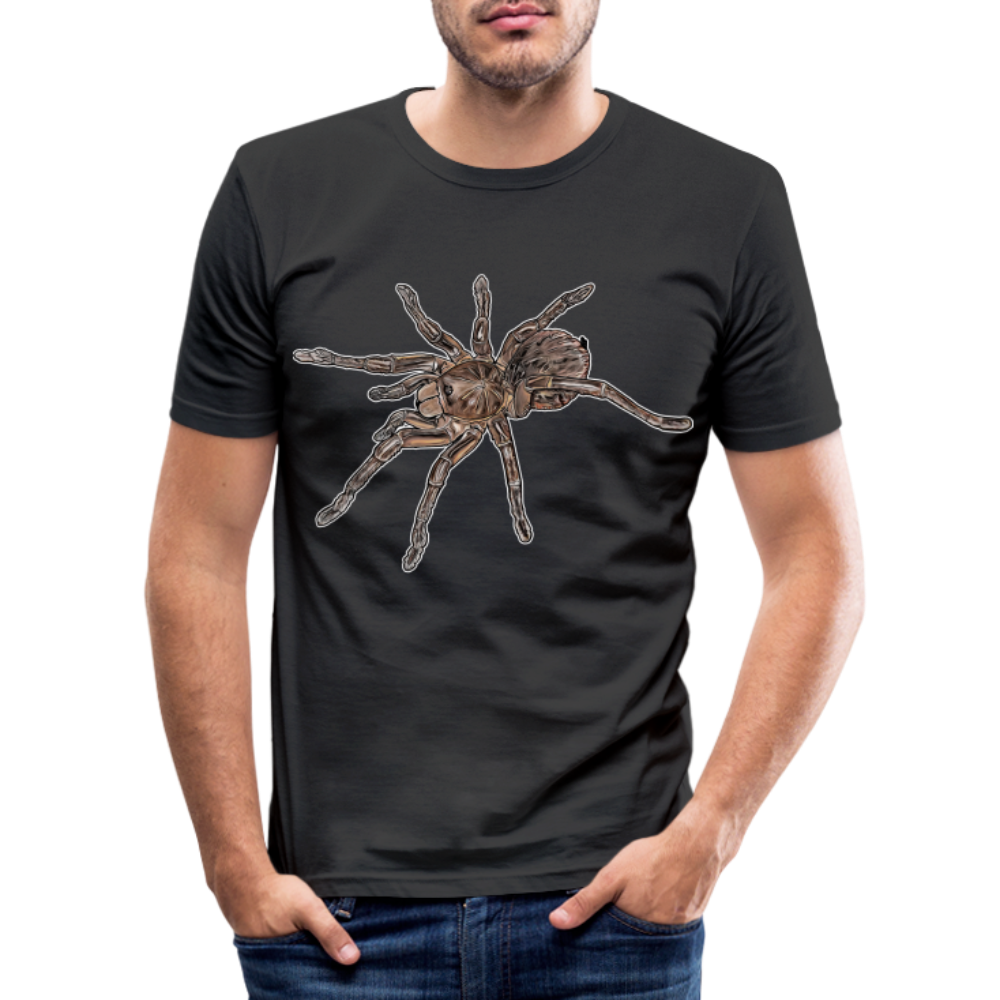 Männer Slim Fit T-Shirt Theraphosa stirmi juvenile - Schwarz