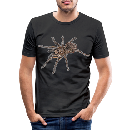 Männer Slim Fit T-Shirt Theraphosa stirmi juvenile - Schwarz