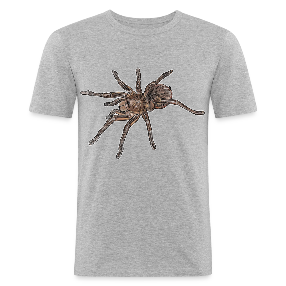 Männer Slim Fit T-Shirt Theraphosa stirmi juvenile - Grau meliert