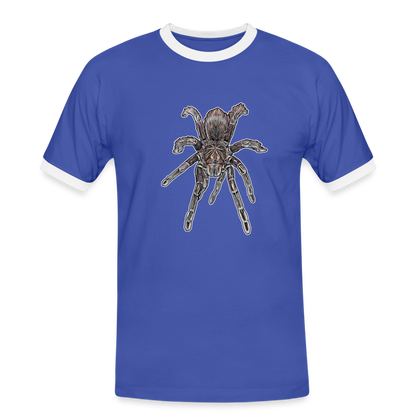 Männer Kontrast-T-Shirt Pamphobeteus sp Machala juvenile - Blau/Weiß