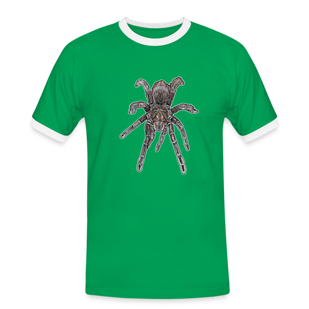 Männer Kontrast-T-Shirt Pamphobeteus sp Machala juvenile - Kelly Green/Weiß