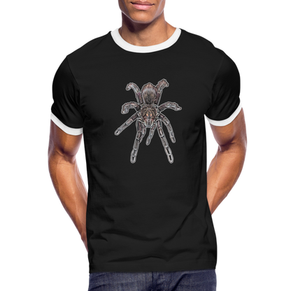 Männer Kontrast-T-Shirt Pamphobeteus sp Machala juvenile - Schwarz/Weiß