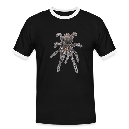 Männer Kontrast-T-Shirt Pamphobeteus sp Machala juvenile - Schwarz/Weiß