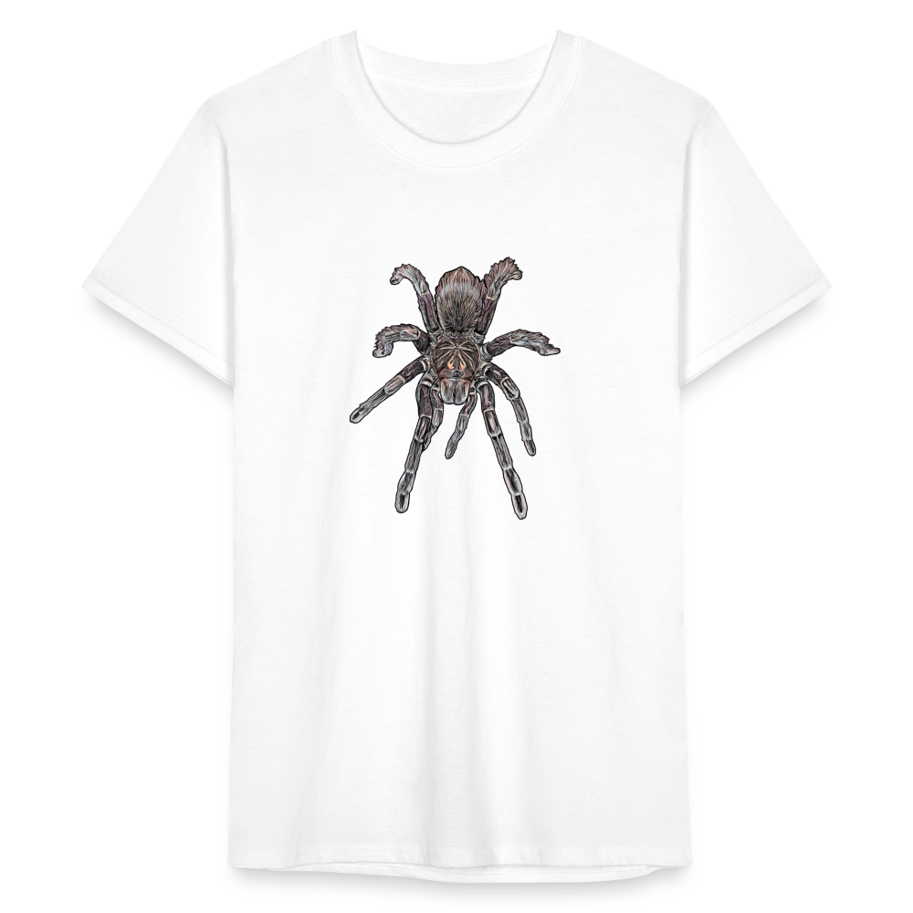 Männer Fruit of the Loom T-Shirt Pamphobeteus sp Machala juvenile - weiß