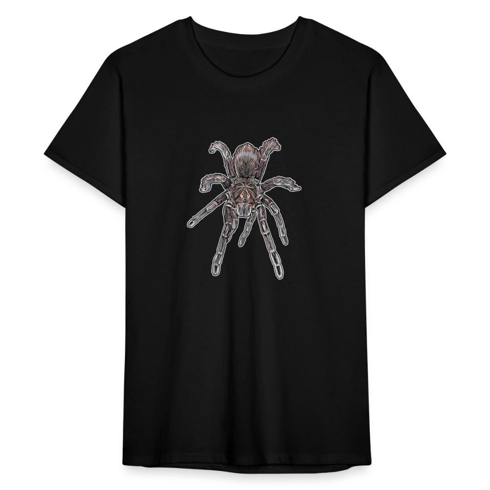 Männer Fruit of the Loom T-Shirt Pamphobeteus sp Machala juvenile - Schwarz