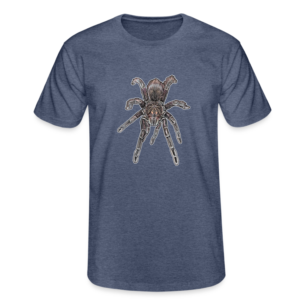 Männer Fruit of the Loom T-Shirt Pamphobeteus sp Machala juvenile - Navy meliert