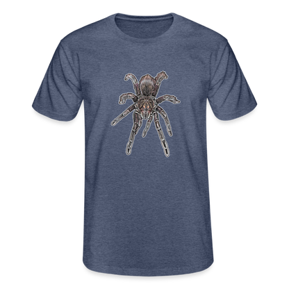 Männer Fruit of the Loom T-Shirt Pamphobeteus sp Machala juvenile - Navy meliert