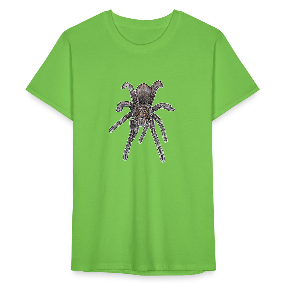 Männer Fruit of the Loom T-Shirt Pamphobeteus sp Machala juvenile - Hellgrün