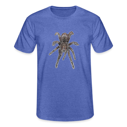 Männer Fruit of the Loom T-Shirt Pamphobeteus sp Machala juvenile - Blau meliert