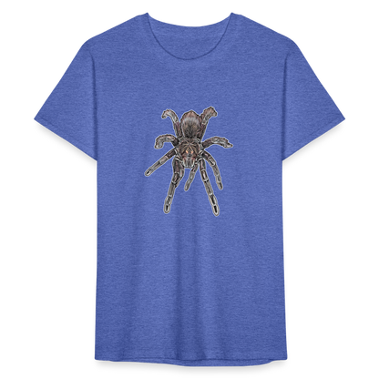 Männer Fruit of the Loom T-Shirt Pamphobeteus sp Machala juvenile - Blau meliert