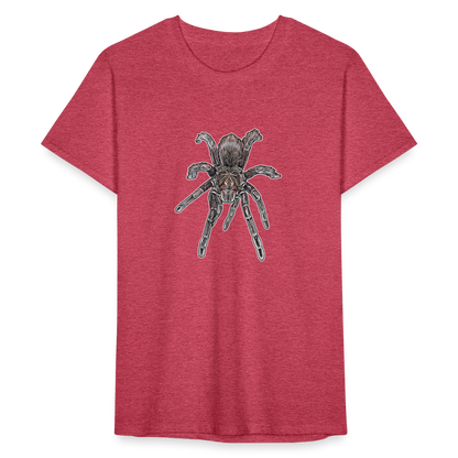 Männer Fruit of the Loom T-Shirt Pamphobeteus sp Machala juvenile - Rot meliert