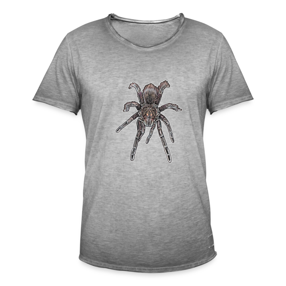 Männer Vintage T-Shirt Pamphobeteus sp Machala juvenile - Vintage Grau