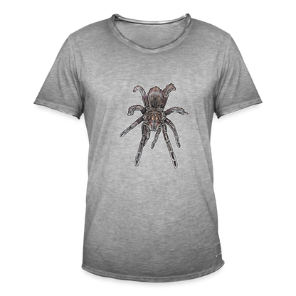 Männer Vintage T-Shirt Pamphobeteus sp Machala juvenile - Vintage Grau