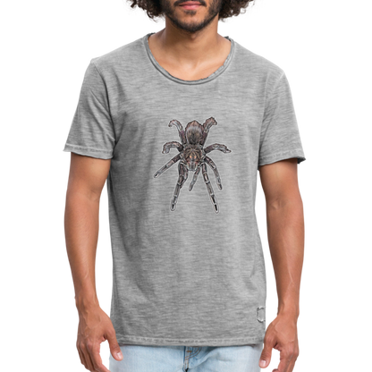 Männer Vintage T-Shirt Pamphobeteus sp Machala juvenile - Vintage Grau