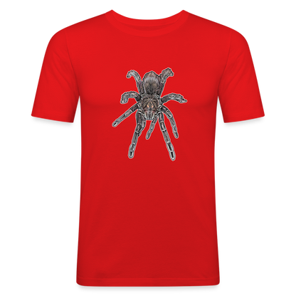 Männer Slim Fit T-Shirt Pamphobeteus sp Machala juvenile - Rot