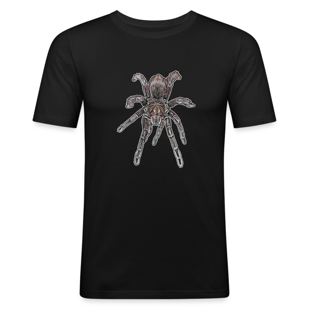 Männer Slim Fit T-Shirt Pamphobeteus sp Machala juvenile - Schwarz