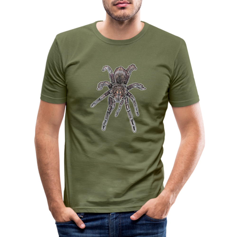 Männer Slim Fit T-Shirt Pamphobeteus sp Machala juvenile - khaki Grün