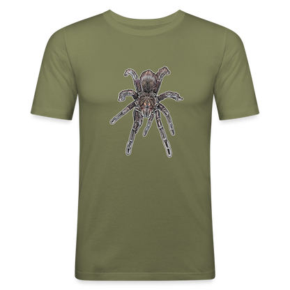 Männer Slim Fit T-Shirt Pamphobeteus sp Machala juvenile - khaki Grün