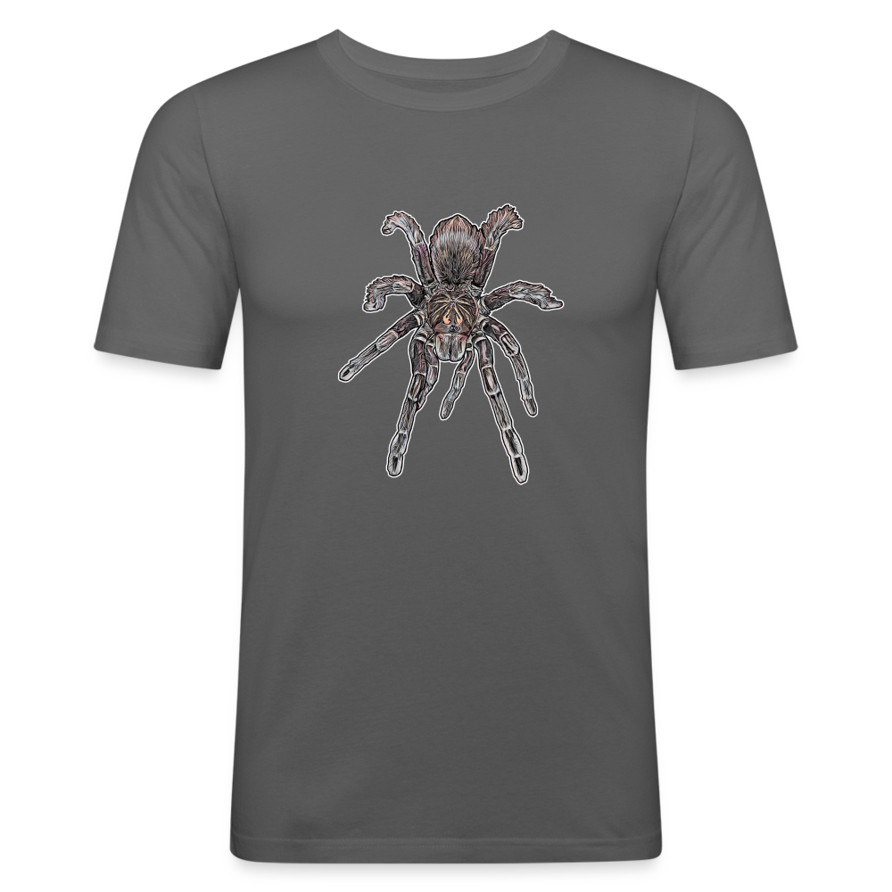 Männer Slim Fit T-Shirt Pamphobeteus sp Machala juvenile - Graphite