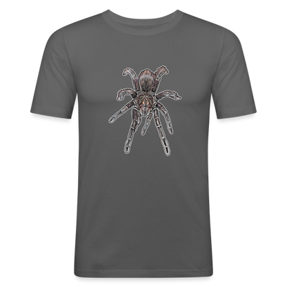 Männer Slim Fit T-Shirt Pamphobeteus sp Machala juvenile - Graphite