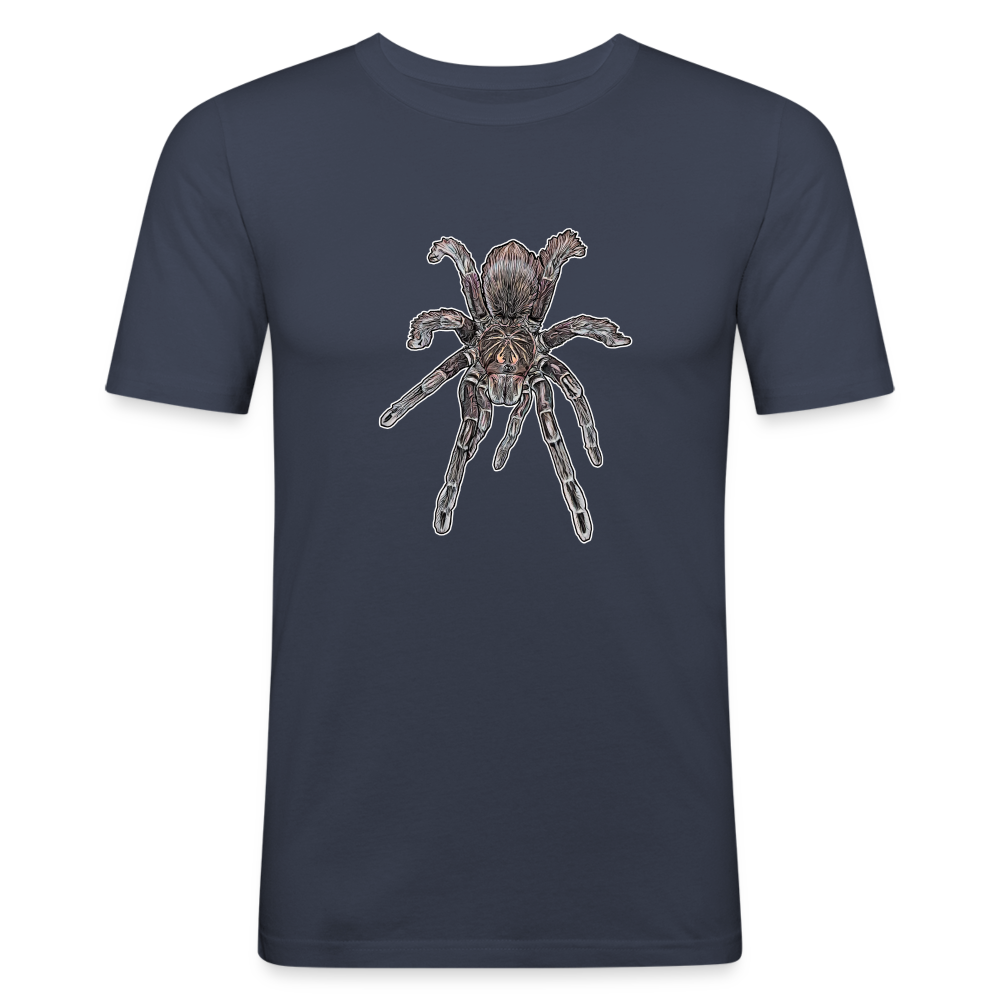 Männer Slim Fit T-Shirt Pamphobeteus sp Machala juvenile - Navy