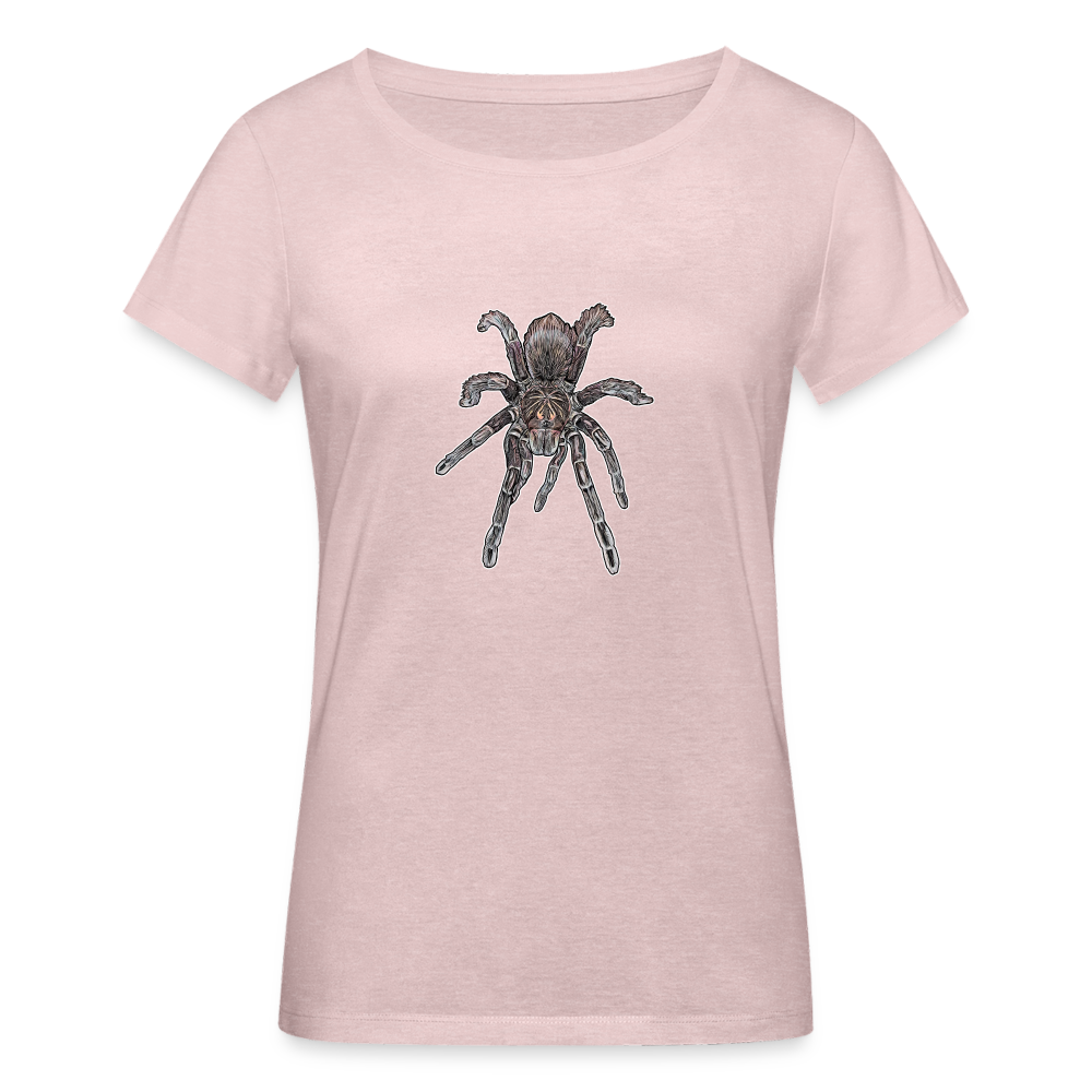 Frauen Stanley & Stella Bio-T-Shirt Pamphobeteus sp Machala juvenile - Rosa-Creme meliert