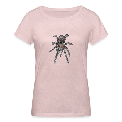 Frauen Stanley & Stella Bio-T-Shirt Pamphobeteus sp Machala juvenile - Rosa-Creme meliert