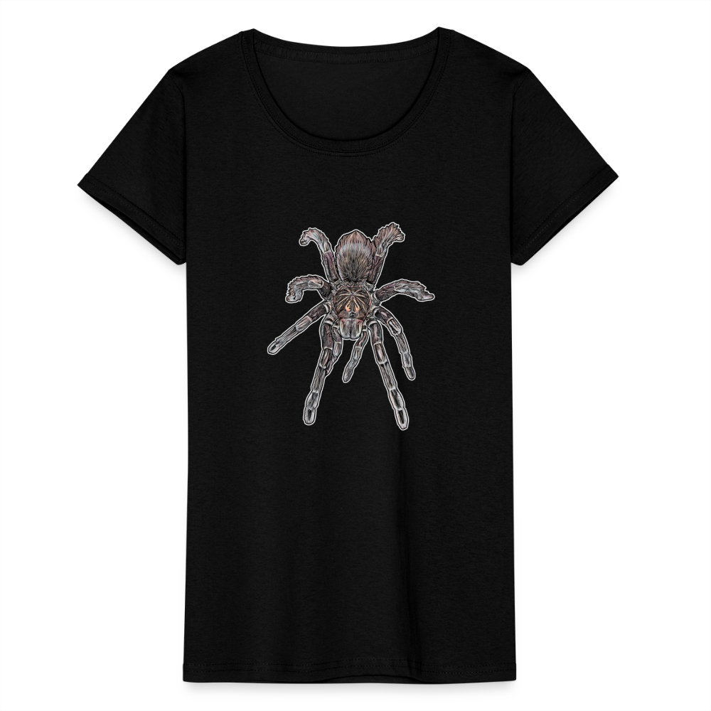 Frauen Fruit of the Loom T-Shirt Pamphobeteus sp Machala juvenile - Schwarz