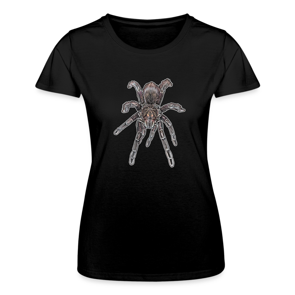 Frauen Fruit of the Loom T-Shirt Pamphobeteus sp Machala juvenile - Schwarz