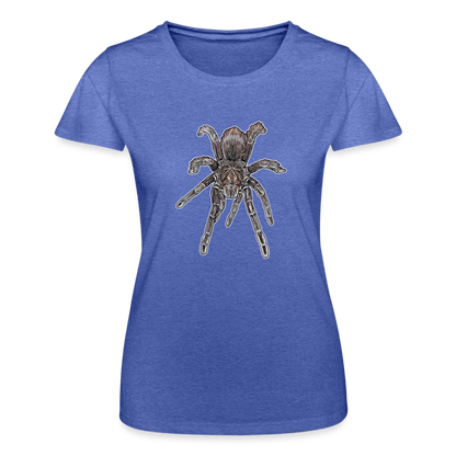 Frauen Fruit of the Loom T-Shirt Pamphobeteus sp Machala juvenile - Blau meliert