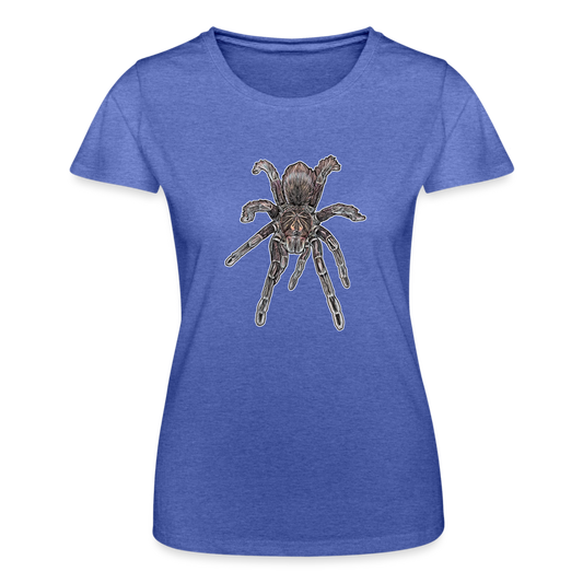 Frauen Fruit of the Loom T-Shirt Pamphobeteus sp Machala juvenile - Blau meliert