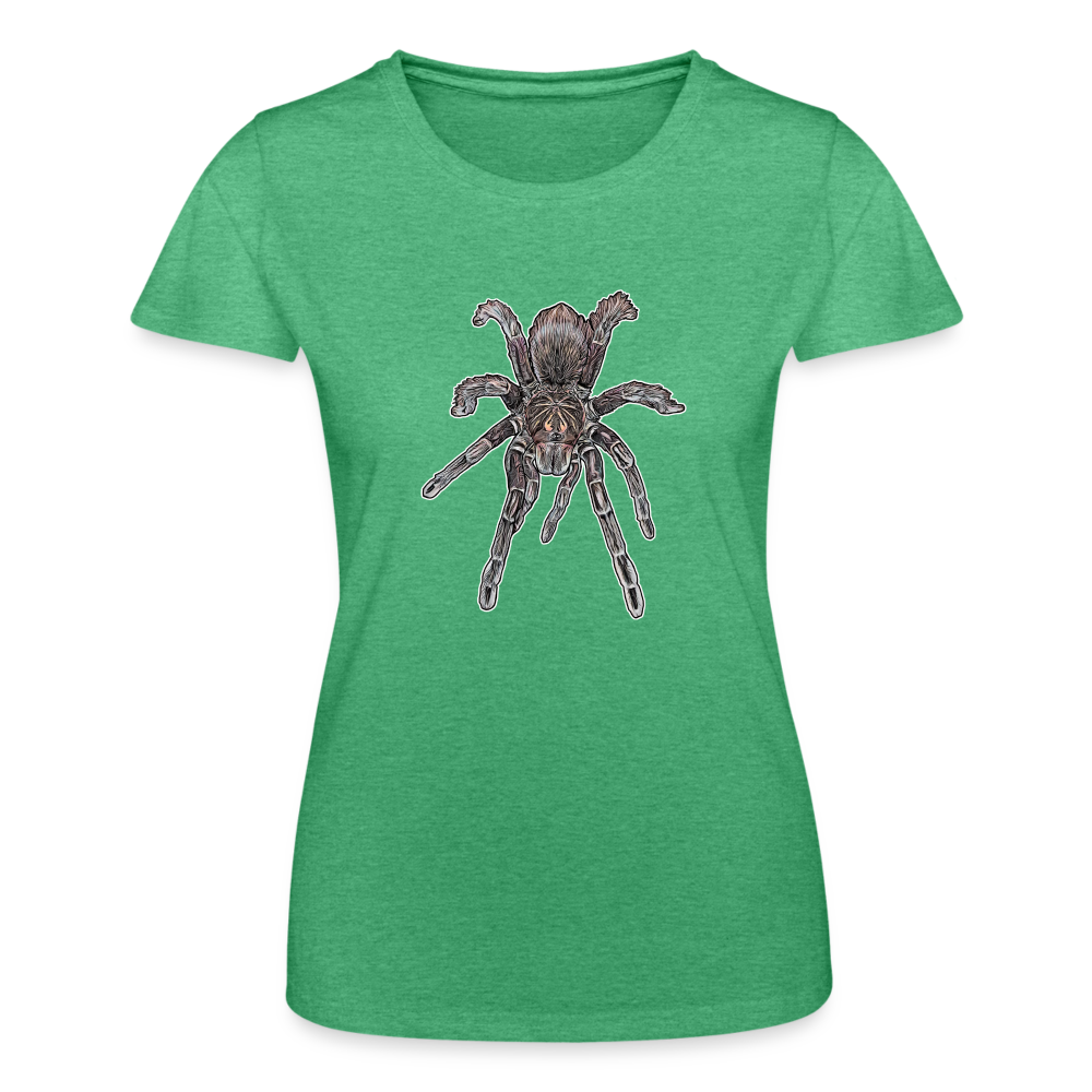 Frauen Fruit of the Loom T-Shirt Pamphobeteus sp Machala juvenile - Grün meliert