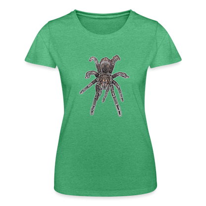 Frauen Fruit of the Loom T-Shirt Pamphobeteus sp Machala juvenile - Grün meliert