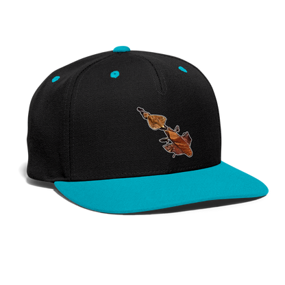 Cappy Kontrast Snapback Phyllocrania paradoxa female - Schwarz/Türkis