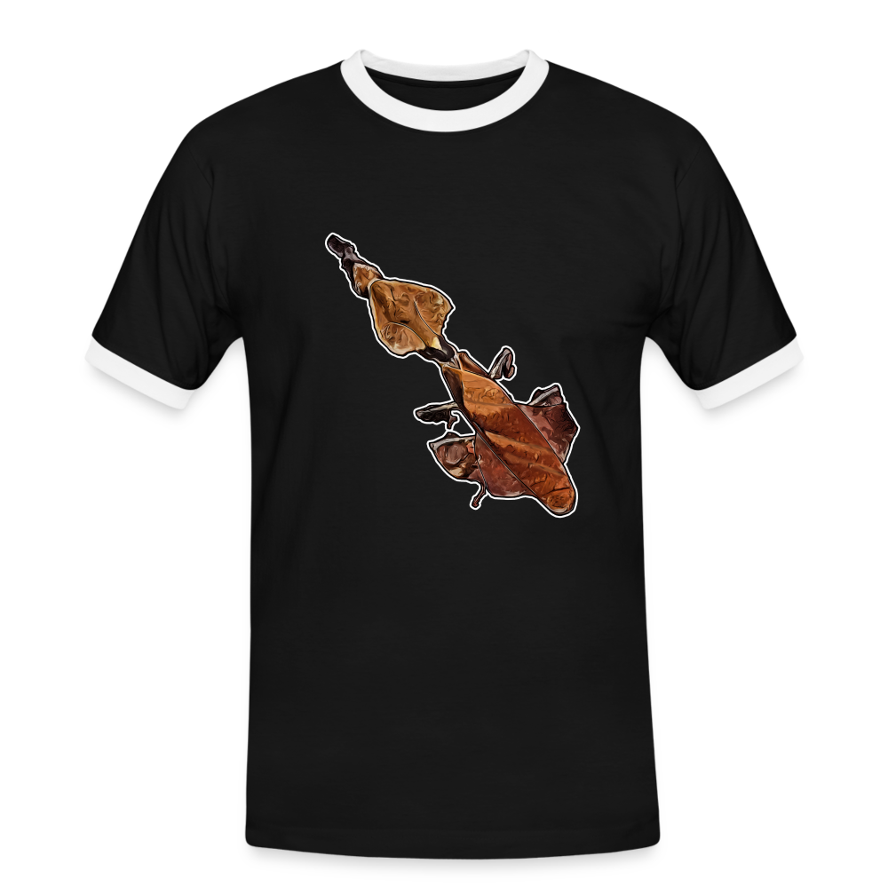 Männer Kontrast-T-Shirt Phyllocrania paradoxa female - Schwarz/Weiß