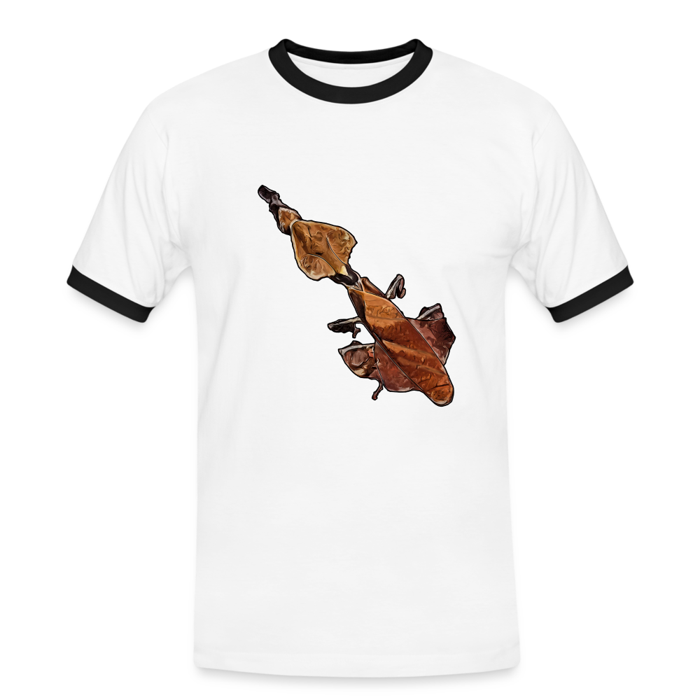 Männer Kontrast-T-Shirt Phyllocrania paradoxa female - Weiß/Schwarz