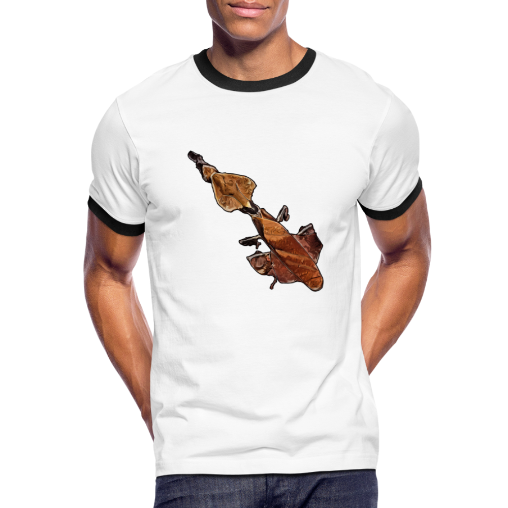 Männer Kontrast-T-Shirt Phyllocrania paradoxa female - Weiß/Schwarz