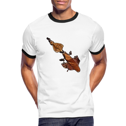 Männer Kontrast-T-Shirt Phyllocrania paradoxa female - Weiß/Schwarz
