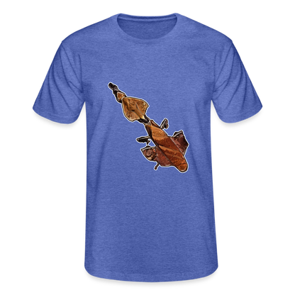 Männer Fruit of the Loom T-Shirt Phyllocrania paradoxa female - Blau meliert