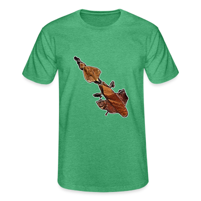 Männer Fruit of the Loom T-Shirt Phyllocrania paradoxa female - Grün meliert