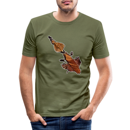 Männer Slim Fit T-Shirt Phyllocrania paradoxa female - khaki Grün