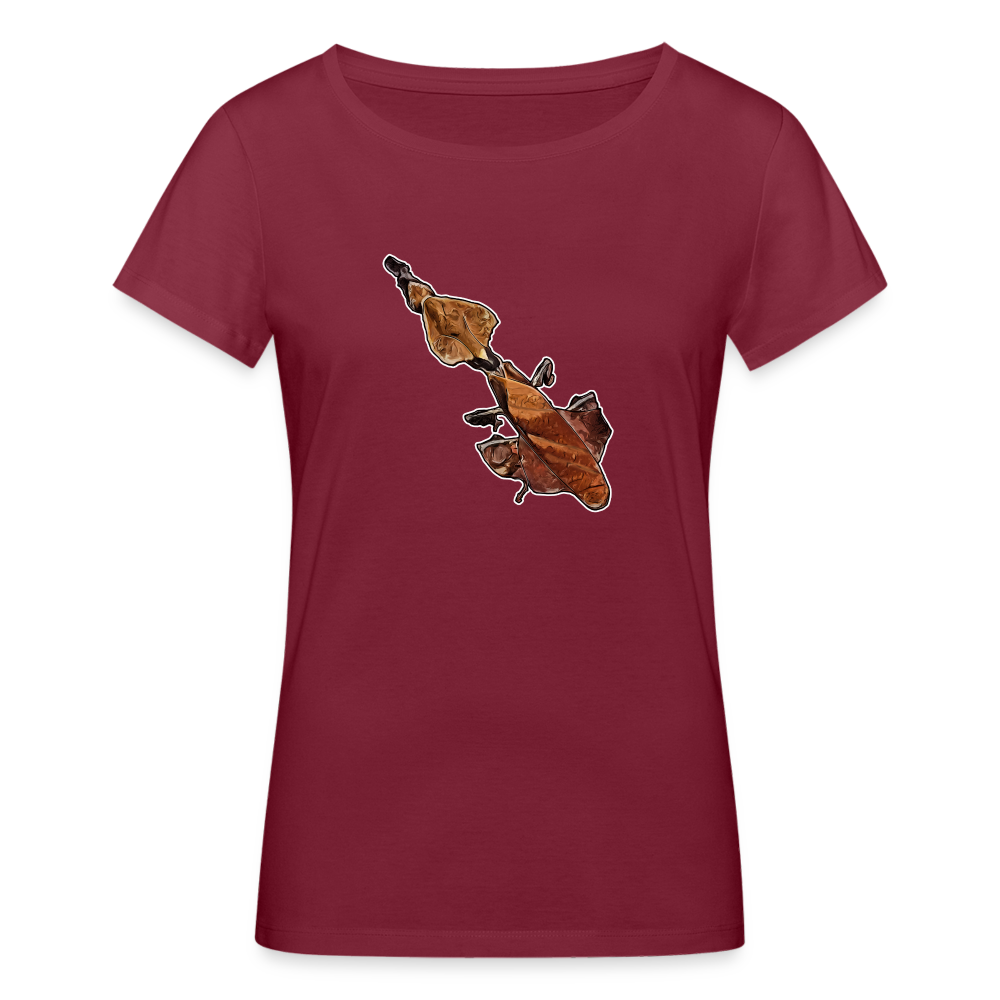 Frauen Stanley & Stella Bio-T-Shirt Phyllocrania paradoxa female - Burgunderrot