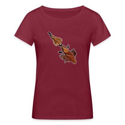 Frauen Stanley & Stella Bio-T-Shirt Phyllocrania paradoxa female - Burgunderrot