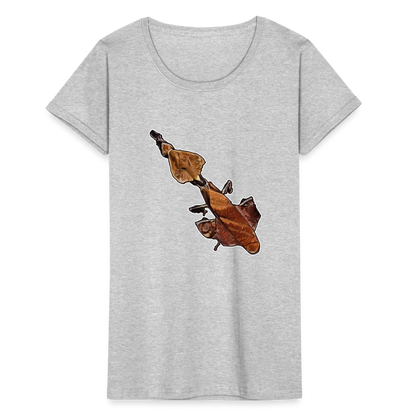 Frauen Fruit of the Loom T-Shirt Phyllocrania paradoxa female - Grau meliert