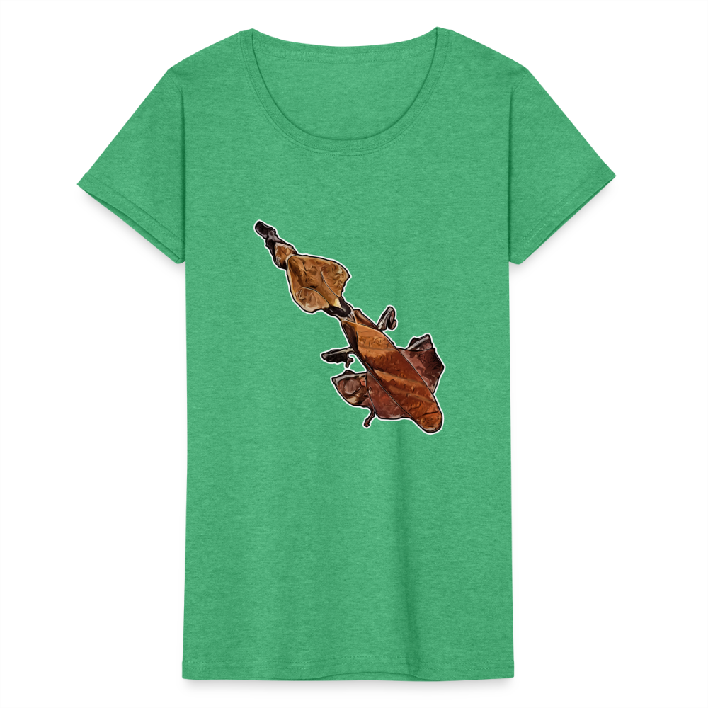 Frauen Fruit of the Loom T-Shirt Phyllocrania paradoxa female - Grün meliert